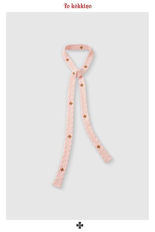 tokokkino* Pink Slim Scarf&belt