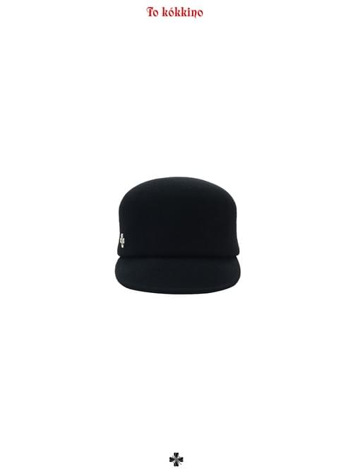 tokokkino "Night Escape" Fine-Wool Classic Black Fine-Metal Equestrian Hat