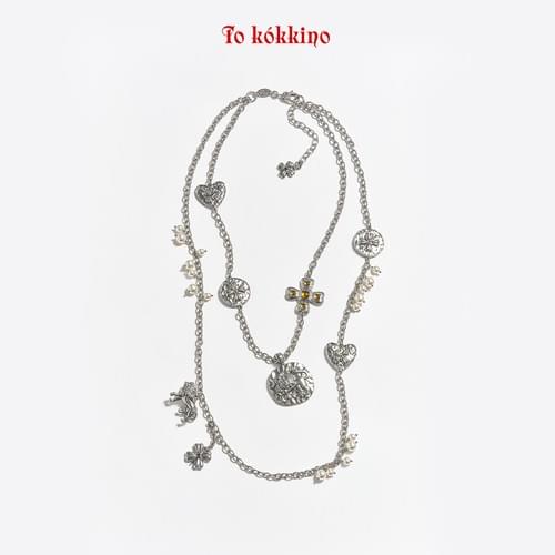 tokokkino* Lion Heart Pearl Necklace