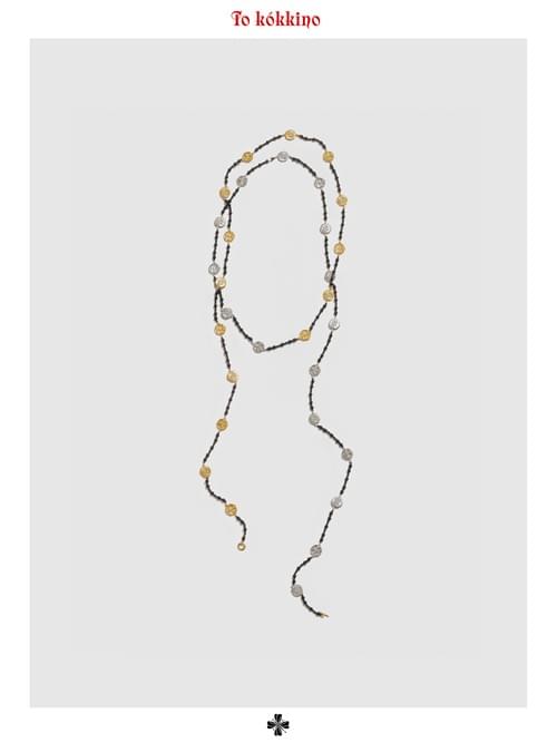 tokokkino 'Wild Fragment' Ebony Black Spinel Long Chain