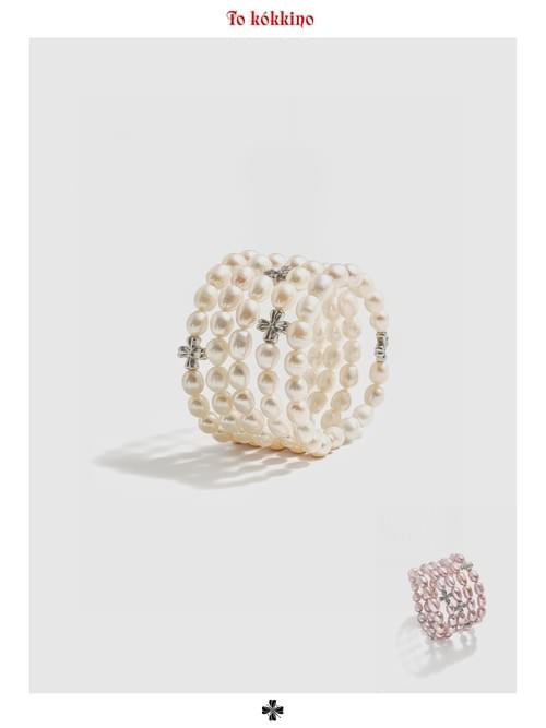 tokokkino「Twined Mist」Layered Pearl Bracelet