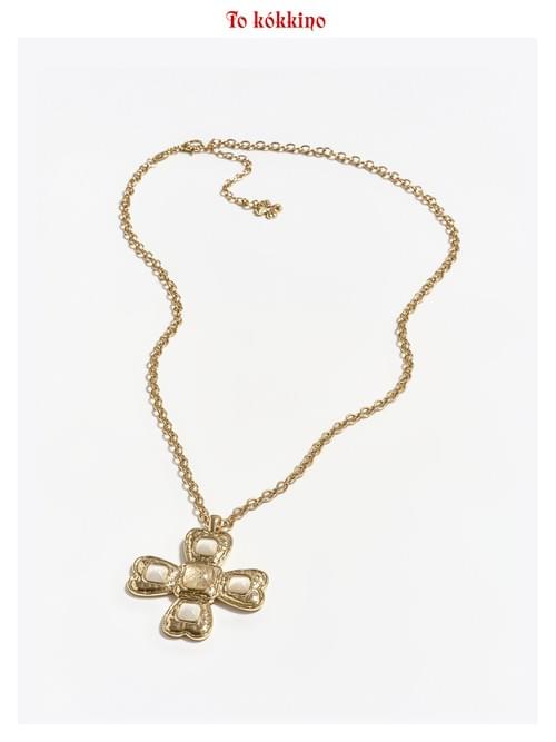 tokokkino* Champagne Gold Classic Four-Sided Bowknot Cat's Eye Crystal Necklace