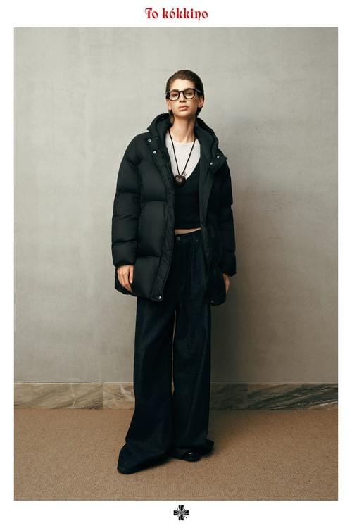 tokokkino* Oversized Mid-Length Down Jacket