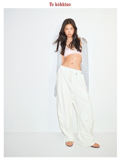 tokokkino 'Blue Note Mooring' Knit Linen Cardigan
