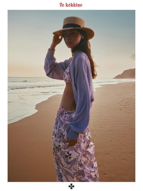 tokokkino "Quiet Wild Soft Light" Mulberry Silk Reversible Knitted Coat