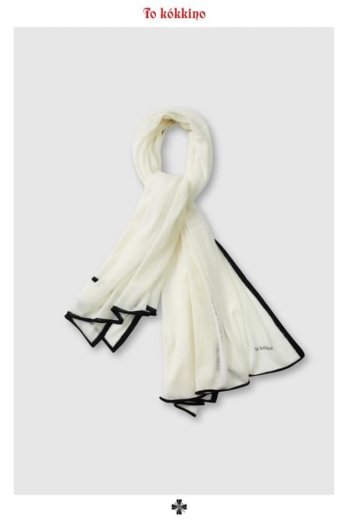 tokokkino* Ultra-Thin Wool Large Scarf