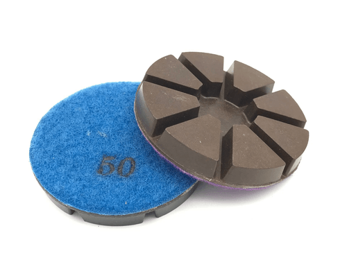 9 PCS 3" Hybrid Diamond Concrete Grinding Pads | Metal & Copper Bond Options | Transitional Polishin