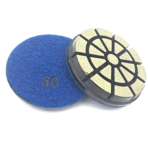 3” (80mm) Ceramic Hybrid Transition Pad – High-Cut Resin-Bond for Hard Concrete (Velcro Back)