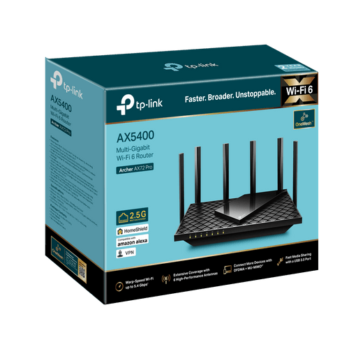 TP-Link Archer AX72 Pro AX5400 2.5G Multi-Gigabit WiFi 6+ 路由器