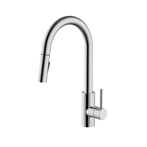 Single Handle Stainless Steel Pull-Down Kitchen Faucet