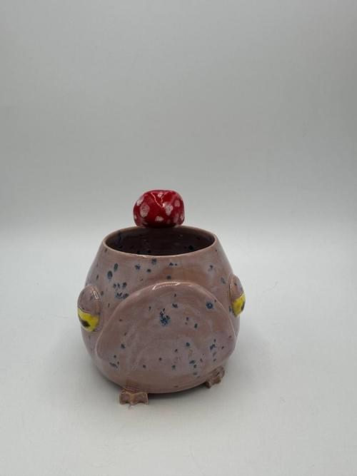 Disappointed Pink Frog