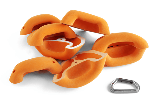 3 climbing holds: large ergonomic incut jugs - catalogue ref. M00012