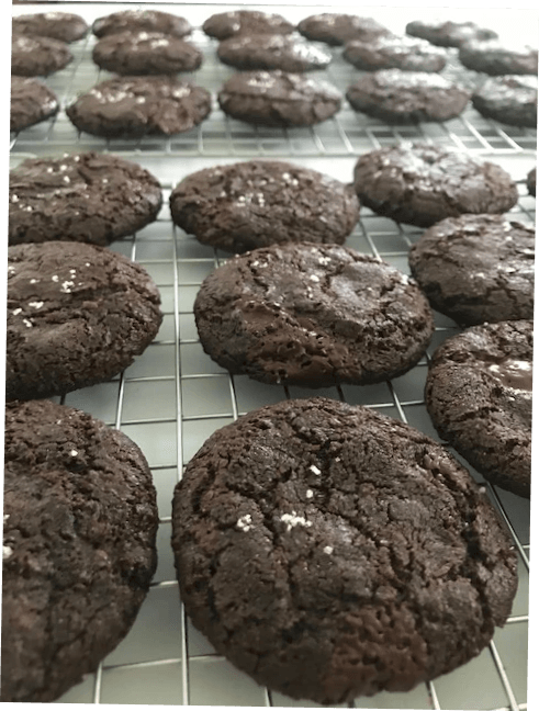 Double Chocolate + Olive Oil + Rye cookies