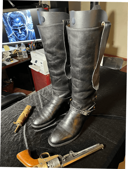 Tony Lama Shooter's Boots - Black - Muleskinners - Dominion Series -$689 New - Barely Used