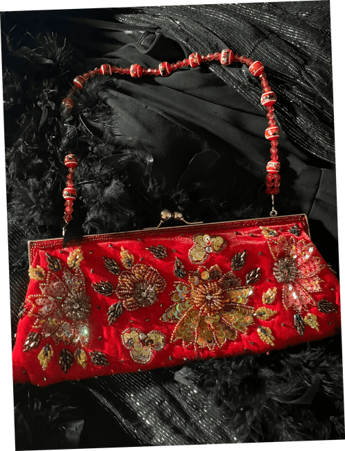 Beautiful Red Fringe Ladies Wild West Purse