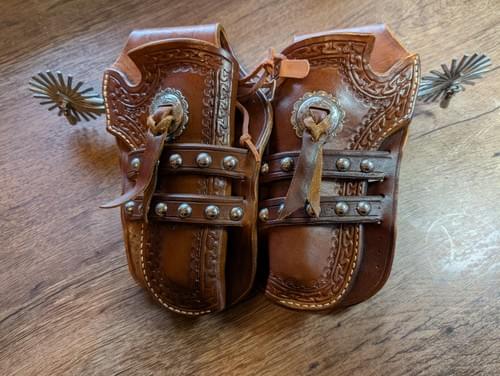 New - Double set of Old West Holsters. Heavily discounted to sell!