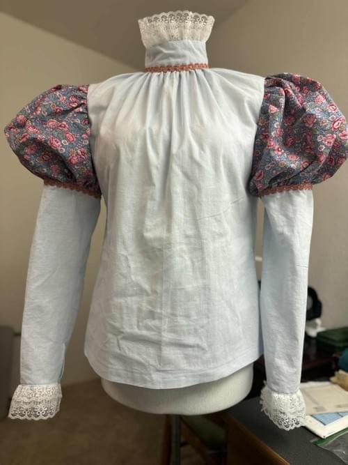 NEW - Women's Victorian Blouse - Size 14, Bust 36", Waist 28"