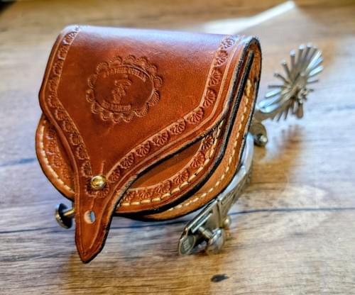 Western Ammo Pouch - Reenactment Pouch for Holding Blanks, Caps & Other Black Powder Supply