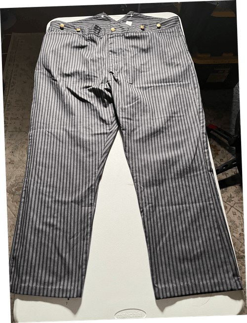 Gray/Black - Gunfighter Pants new - From Historical Emporium - Size 46Wx26L