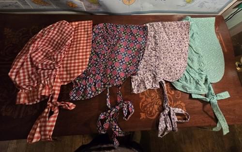 Ladies Cotton Sunbonnets - Adult Size