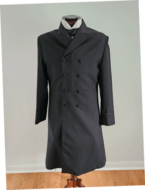 Victorian Double Breasted Frock Coat - Size 40-42 Made with period correct patterns & materials