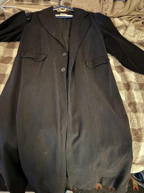 Used Black Men's Rifleman's Frock Coat - Branding Iron Brand - Size 48