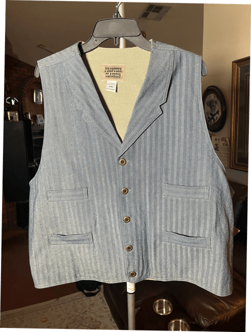 New - Authentic Frontier Classics Brand Authentic Old West Men's Vest - Size XXL