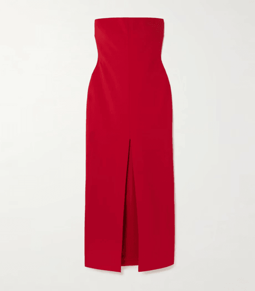 ANT-Strapless Stretch-Crepe Maxi Dress