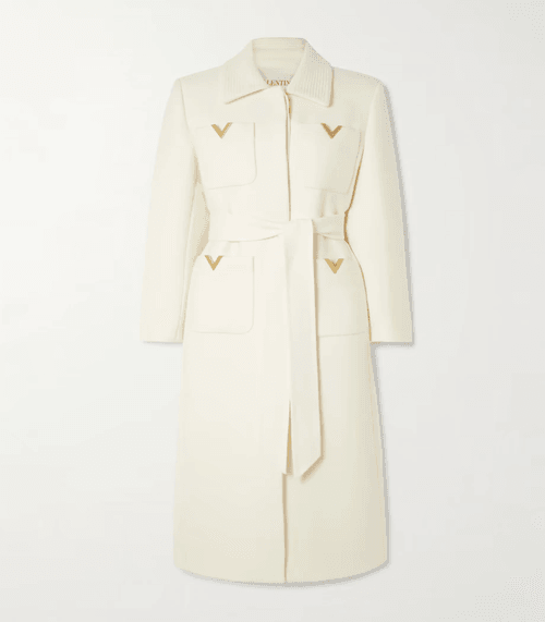 ANT-Embellished Wool-Silk Twill Blazer