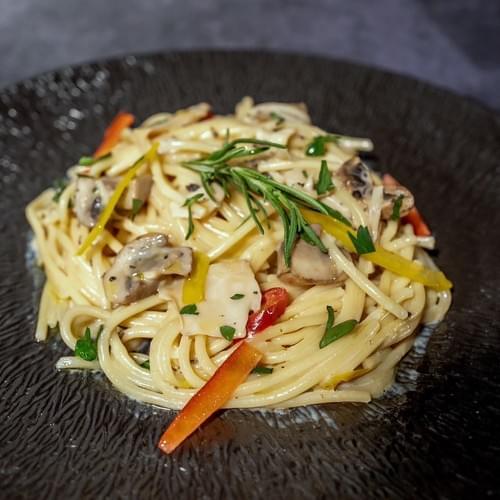 松露蘑菇義大利麵(奶素)