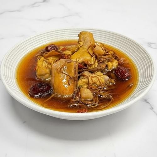 黃金蟲草干貝土雞湯