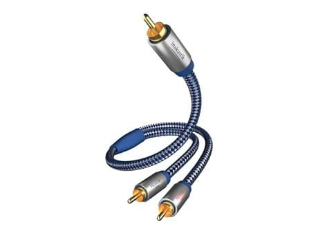 德國inakustik|PREMIUM Y-SUB RCA to 2RCA 轉接線 PREMIUM 四星系列