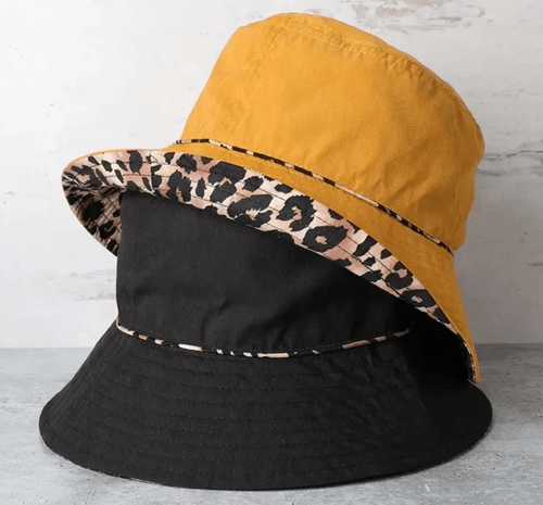 Leopard Reversible Bucket Hat Choice of Colors