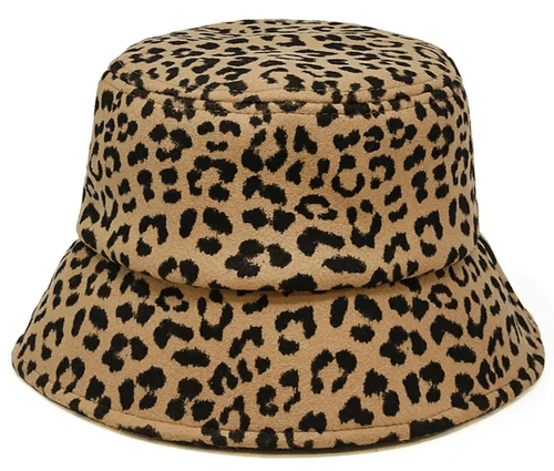 Leopard Print Bucket Fisherman Hat