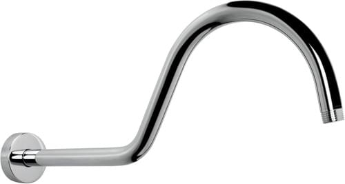 NearMoon Shower Extension Arm with Flange - S Shaped
