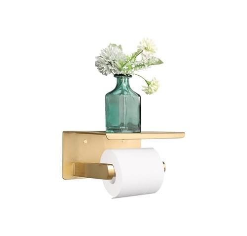 Toilet Paper Holder with Shelf