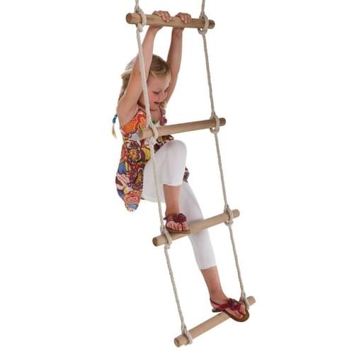 Wooden Rungs Rope Ladder