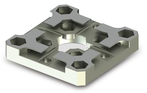 PA-21002V-TR – 70×70mm Macro-Style Centering Plate (Stainless Steel, Hardened)