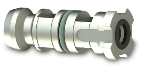 PA-21004V-TR – Macro-Style Automatic Spigot (Long Type) with Flushing Hole – Stainless Steel