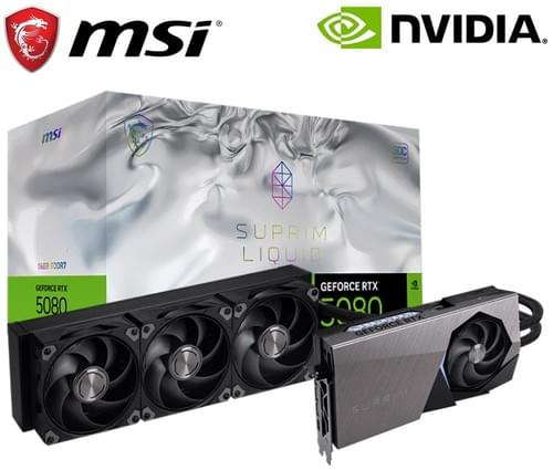 MSI 微星 RTX 5080 16G SUPRIM LIQUID SOC 顯示卡