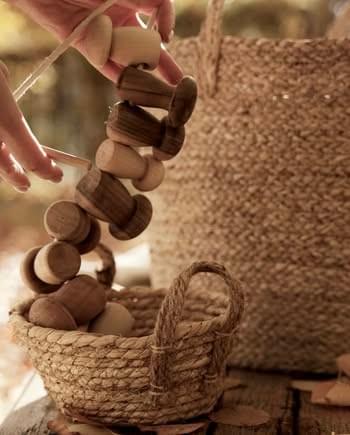 串繩玩具 – 蘑菇造型 Montessori Mushroom lacing wooden toy