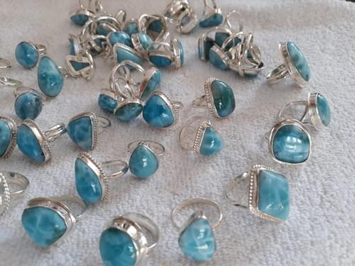 Larimar Rings