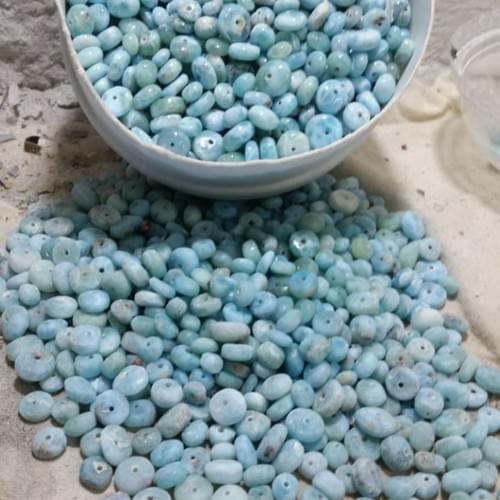 Larimar Tumbled chips