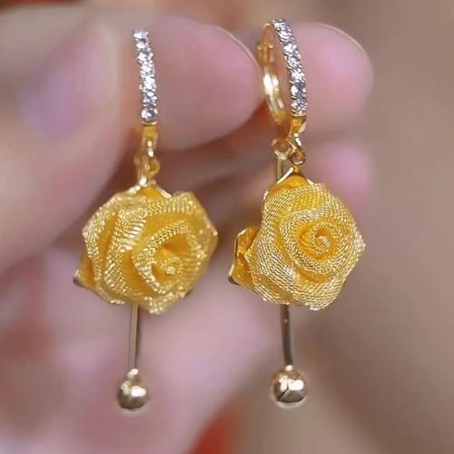 French Rose Stud Earrings