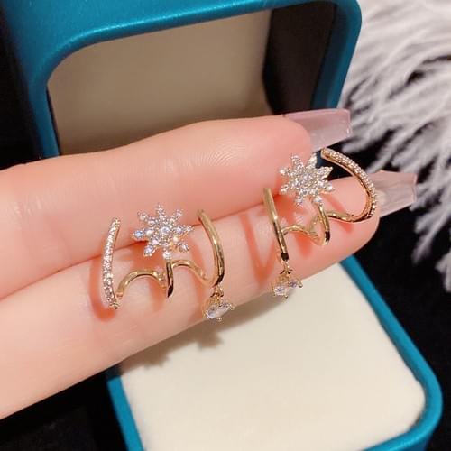 Starburst Ear Climber Earrings