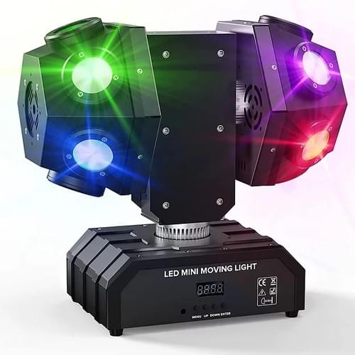 Projecteur Jeu de lumière 2 têtes rotatives