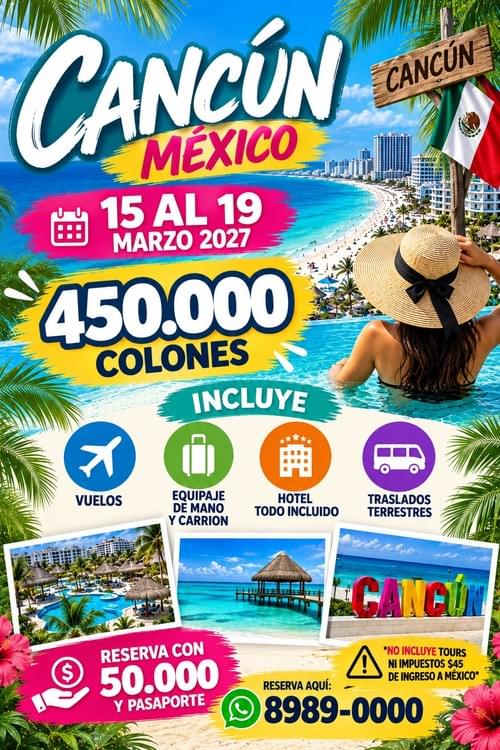 tour a Cancun Vuelos y Hospedaje