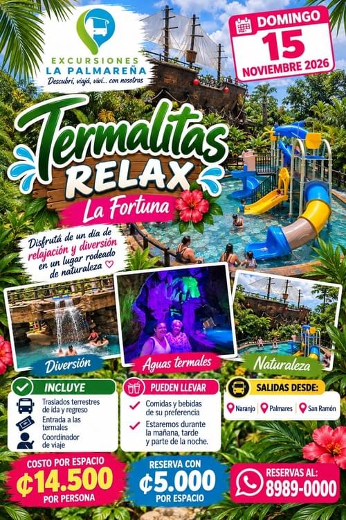 Tour Termalitas Relax Dia Completo 15 Noviembre 2026