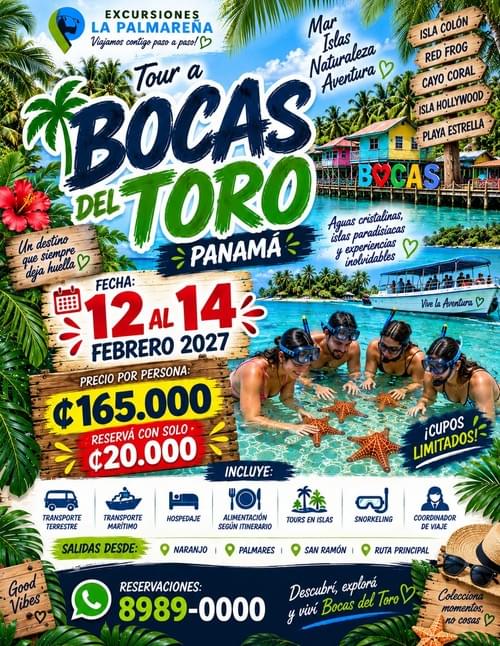 Tour A Bocas del Toro Panamá