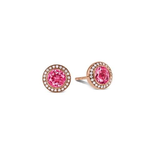 Earrings with tourmaline